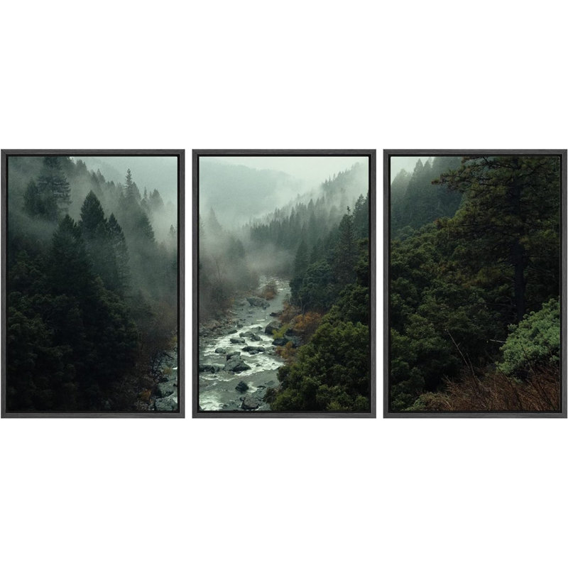 Forest on river Oker dam Forest canvas Forest landscape art Forest print canvas Forest wall art Forest 2024 print Trees canvas MultiPanel canvas